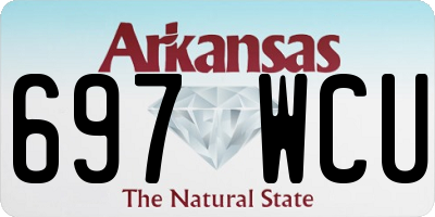 AR license plate 697WCU