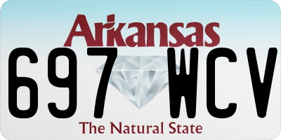 AR license plate 697WCV