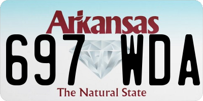 AR license plate 697WDA