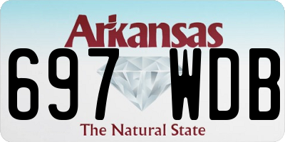 AR license plate 697WDB