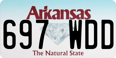 AR license plate 697WDD