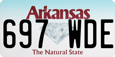 AR license plate 697WDE