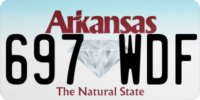 AR license plate 697WDF