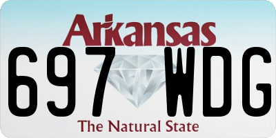 AR license plate 697WDG