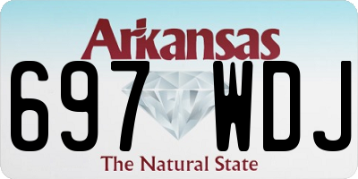AR license plate 697WDJ