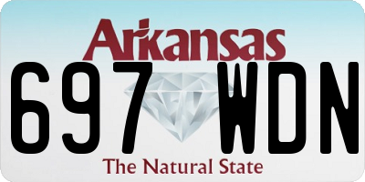 AR license plate 697WDN