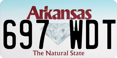 AR license plate 697WDT