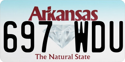 AR license plate 697WDU