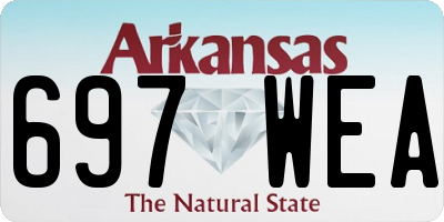 AR license plate 697WEA