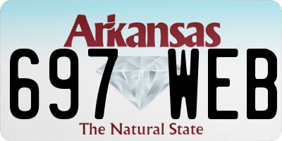 AR license plate 697WEB