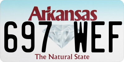 AR license plate 697WEF