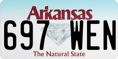 AR license plate 697WEN