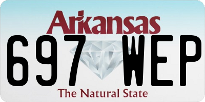 AR license plate 697WEP
