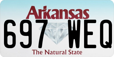 AR license plate 697WEQ