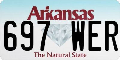 AR license plate 697WER