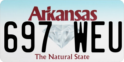 AR license plate 697WEU