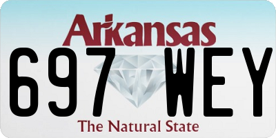 AR license plate 697WEY