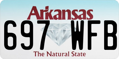 AR license plate 697WFB
