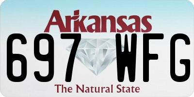 AR license plate 697WFG