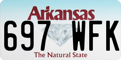 AR license plate 697WFK