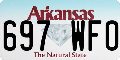 AR license plate 697WFO