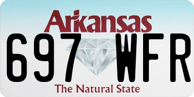 AR license plate 697WFR