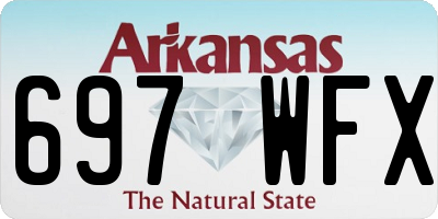 AR license plate 697WFX