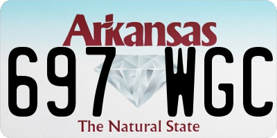 AR license plate 697WGC
