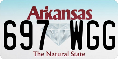 AR license plate 697WGG