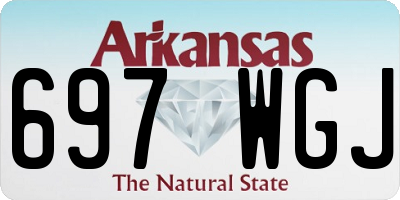 AR license plate 697WGJ