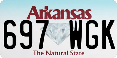AR license plate 697WGK