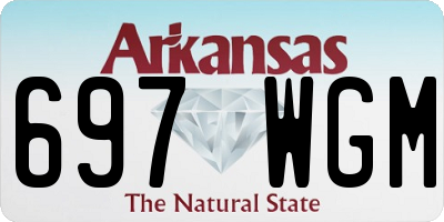 AR license plate 697WGM