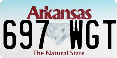 AR license plate 697WGT
