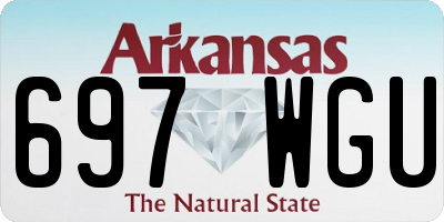 AR license plate 697WGU