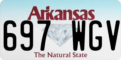 AR license plate 697WGV