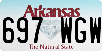 AR license plate 697WGW