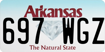 AR license plate 697WGZ