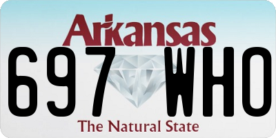 AR license plate 697WHO