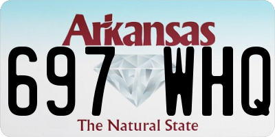 AR license plate 697WHQ