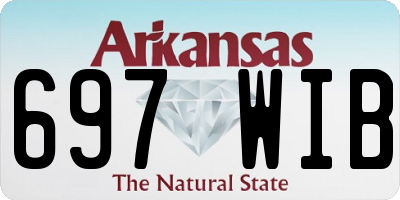 AR license plate 697WIB