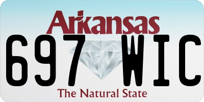 AR license plate 697WIC