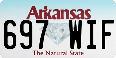AR license plate 697WIF