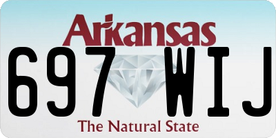 AR license plate 697WIJ