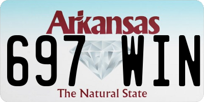 AR license plate 697WIN