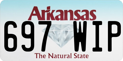 AR license plate 697WIP