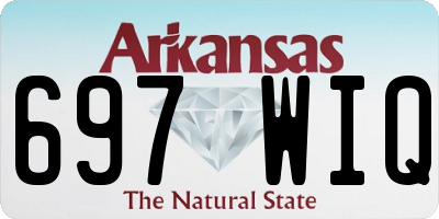 AR license plate 697WIQ