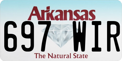AR license plate 697WIR
