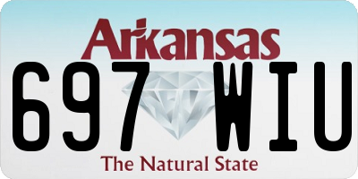 AR license plate 697WIU