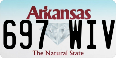 AR license plate 697WIV
