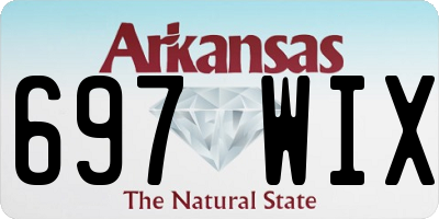 AR license plate 697WIX